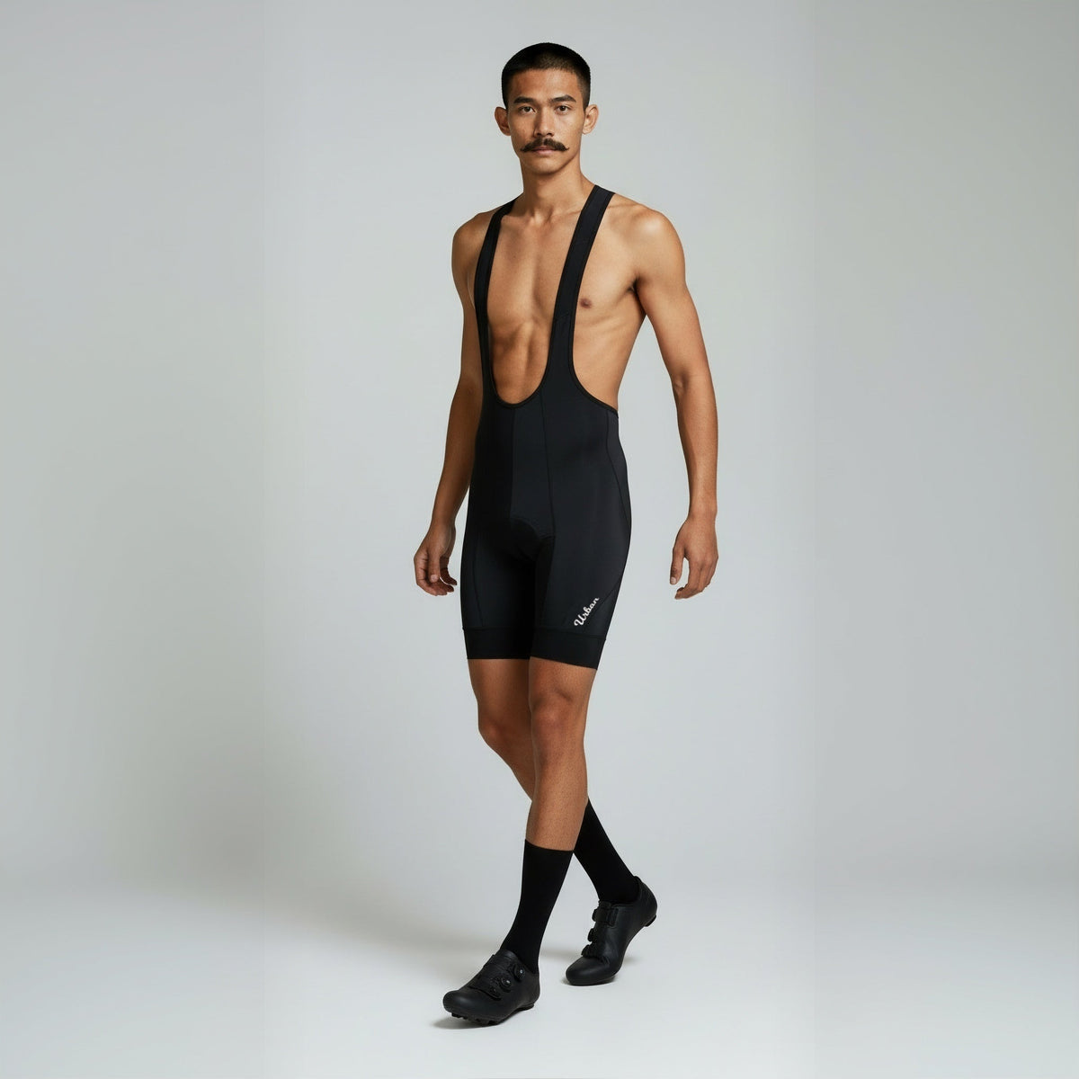 Pro Men's Black Cycling Bib Shorts – Dual 3D Gel Pad Options for