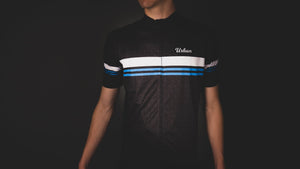 Men's Classic Black Short Sleeve Jersey, Bib Shorts - Urban Cycling Apparel