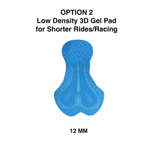 Pro Men’s Black Cycling Bib Shorts, with Two 3D Gel Pad Options - Urban Cycling Apparel