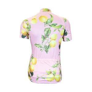 The Lemon - Women's Pink Short Sleeve Cycling Bike Jersey, Shorts, or Kit Set - Urban Cycling Apparel