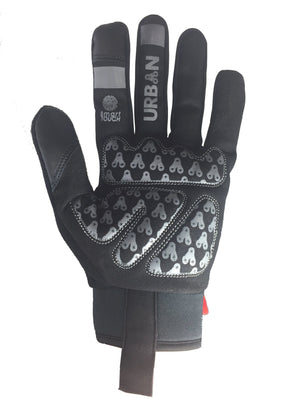 Urban Cycling Full Finger Gloves - Touch Screen Finger Bike Gloves, Windproof, Gel Padded for MTB or Road Cycling - Urban Cycling Apparel
