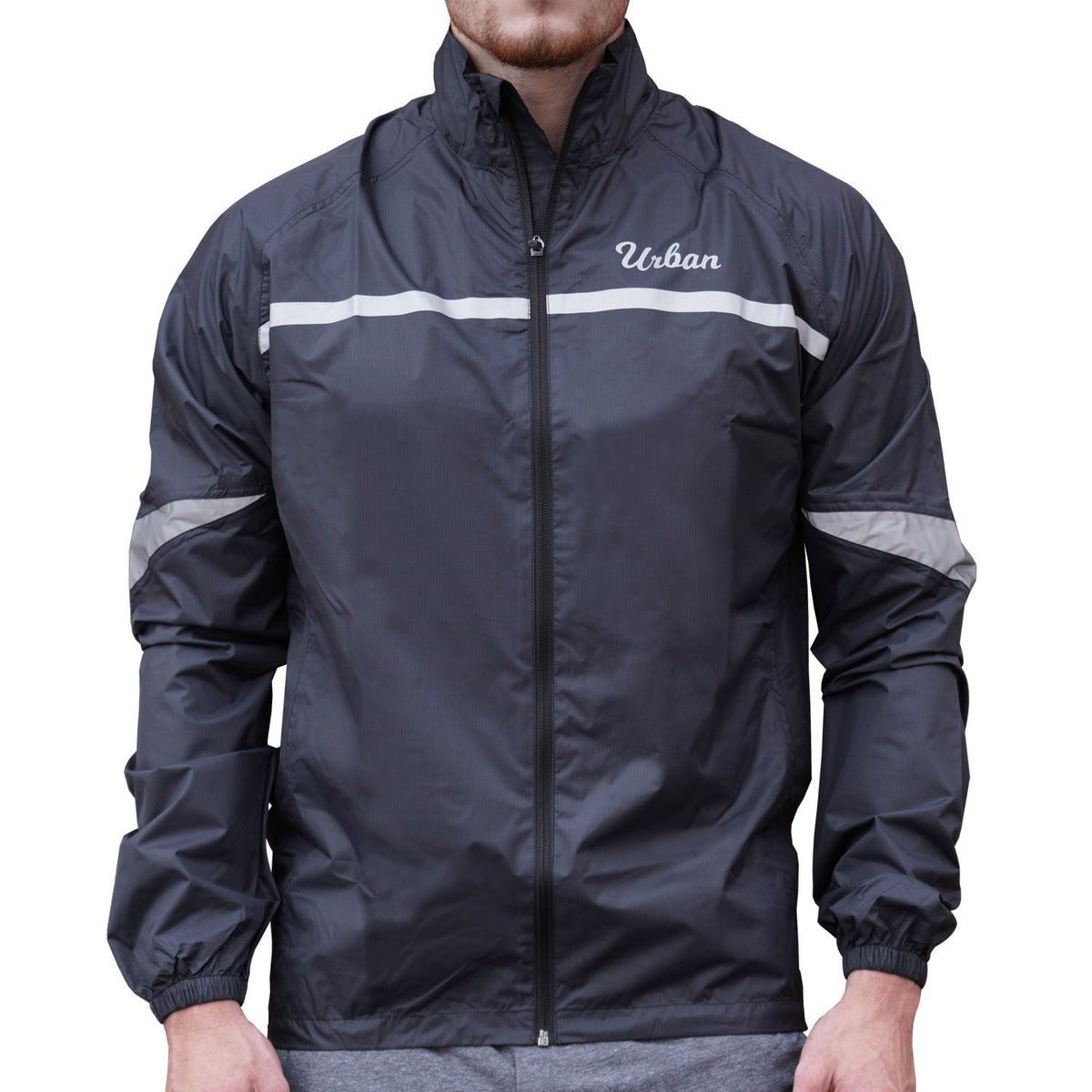 Urban Windproof & Waterproof Commuters Cycling Jacket - Black ...