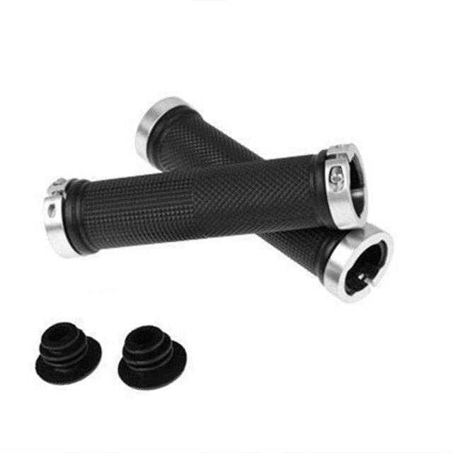 1 pair Road Cycling Handlebar Grips Anti - Skid Rubber Bicycle Grips Mountain Bike Lock On Bicycle Handlebars End Grips Handle Grip With Aluminum Lock Bike Grip For Scooter Cruiser Tricycle Wheel Chair Mountain Road Urban Foldable Bike - UrbanCycling.com