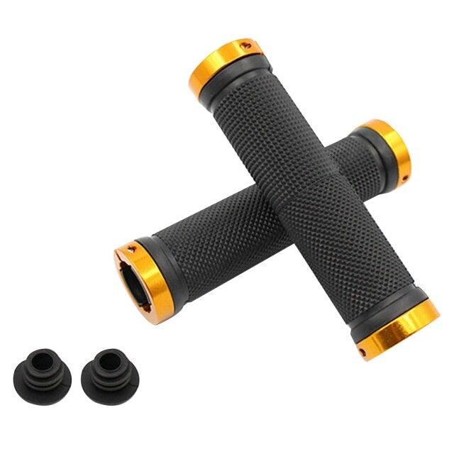 1 pair Road Cycling Handlebar Grips Anti - Skid Rubber Bicycle Grips Mountain Bike Lock On Bicycle Handlebars End Grips Handle Grip With Aluminum Lock Bike Grip For Scooter Cruiser Tricycle Wheel Chair Mountain Road Urban Foldable Bike - UrbanCycling.com