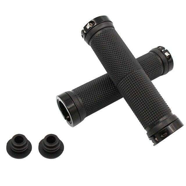 1 pair Road Cycling Handlebar Grips Anti - Skid Rubber Bicycle Grips Mountain Bike Lock On Bicycle Handlebars End Grips Handle Grip With Aluminum Lock Bike Grip For Scooter Cruiser Tricycle Wheel Chair Mountain Road Urban Foldable Bike - UrbanCycling.com