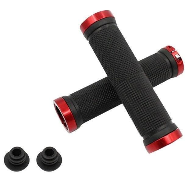 1 pair Road Cycling Handlebar Grips Anti - Skid Rubber Bicycle Grips Mountain Bike Lock On Bicycle Handlebars End Grips Handle Grip With Aluminum Lock Bike Grip For Scooter Cruiser Tricycle Wheel Chair Mountain Road Urban Foldable Bike - UrbanCycling.com
