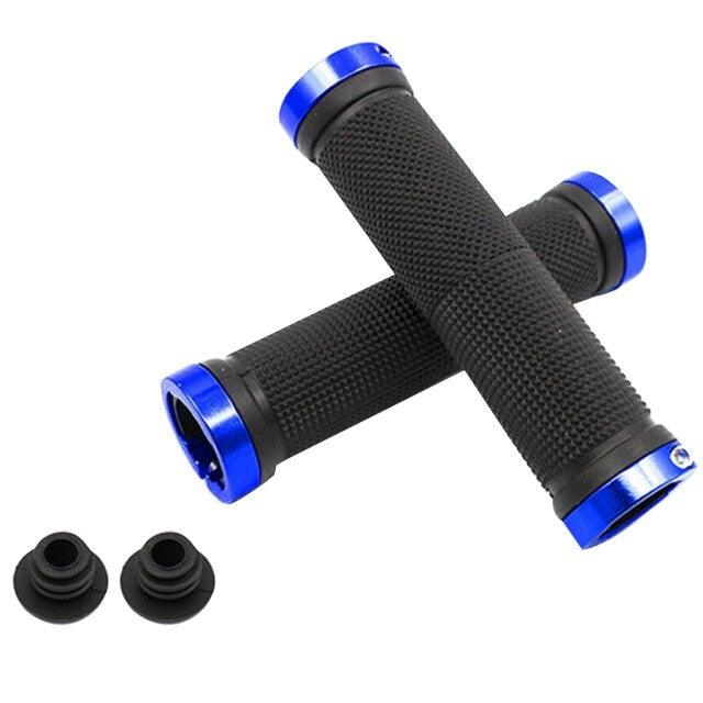 1 pair Road Cycling Handlebar Grips Anti - Skid Rubber Bicycle Grips Mountain Bike Lock On Bicycle Handlebars End Grips Handle Grip With Aluminum Lock Bike Grip For Scooter Cruiser Tricycle Wheel Chair Mountain Road Urban Foldable Bike - UrbanCycling.com