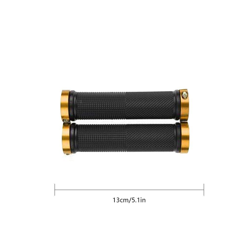 1 pair Road Cycling Handlebar Grips Anti - Skid Rubber Bicycle Grips Mountain Bike Lock On Bicycle Handlebars End Grips Handle Grip With Aluminum Lock Bike Grip For Scooter Cruiser Tricycle Wheel Chair Mountain Road Urban Foldable Bike - UrbanCycling.com