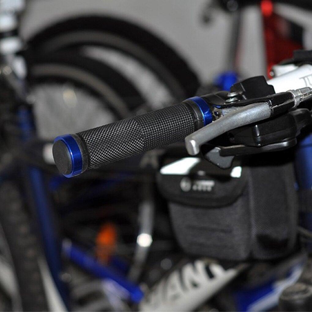 1 pair Road Cycling Handlebar Grips Anti - Skid Rubber Bicycle Grips Mountain Bike Lock On Bicycle Handlebars End Grips Handle Grip With Aluminum Lock Bike Grip For Scooter Cruiser Tricycle Wheel Chair Mountain Road Urban Foldable Bike - UrbanCycling.com