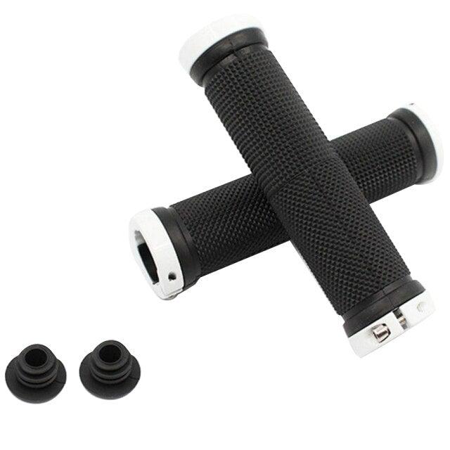 1 pair Road Cycling Handlebar Grips Anti - Skid Rubber Bicycle Grips Mountain Bike Lock On Bicycle Handlebars End Grips Handle Grip With Aluminum Lock Bike Grip For Scooter Cruiser Tricycle Wheel Chair Mountain Road Urban Foldable Bike - UrbanCycling.com