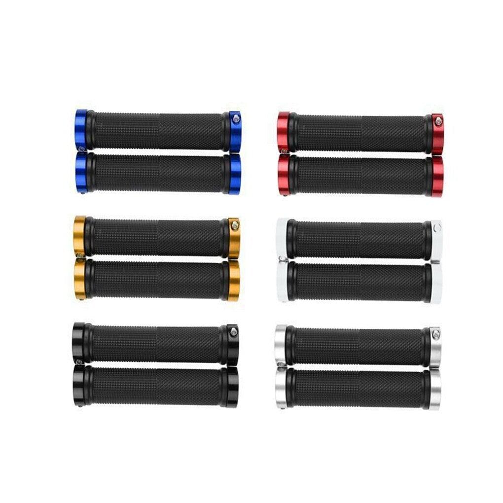 1 pair Road Cycling Handlebar Grips Anti - Skid Rubber Bicycle Grips Mountain Bike Lock On Bicycle Handlebars End Grips Handle Grip With Aluminum Lock Bike Grip For Scooter Cruiser Tricycle Wheel Chair Mountain Road Urban Foldable Bike - UrbanCycling.com