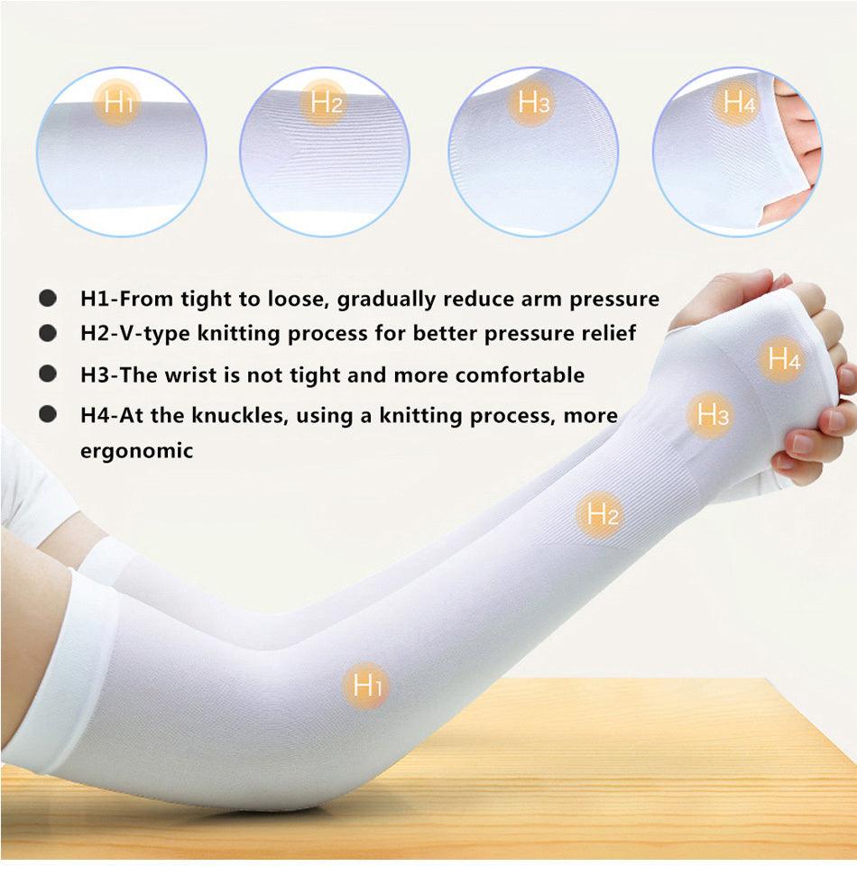 1 Pairs Arm Sleeves Warmers Sports Sleeve Sun UV Protection Hand Cover Cooling Warmer Running Fishing Cycling Sunscreen Sun Protection Arm Sleeves For Men Women Arm Cover For Cycling Outdoor Sports - UrbanCycling.com