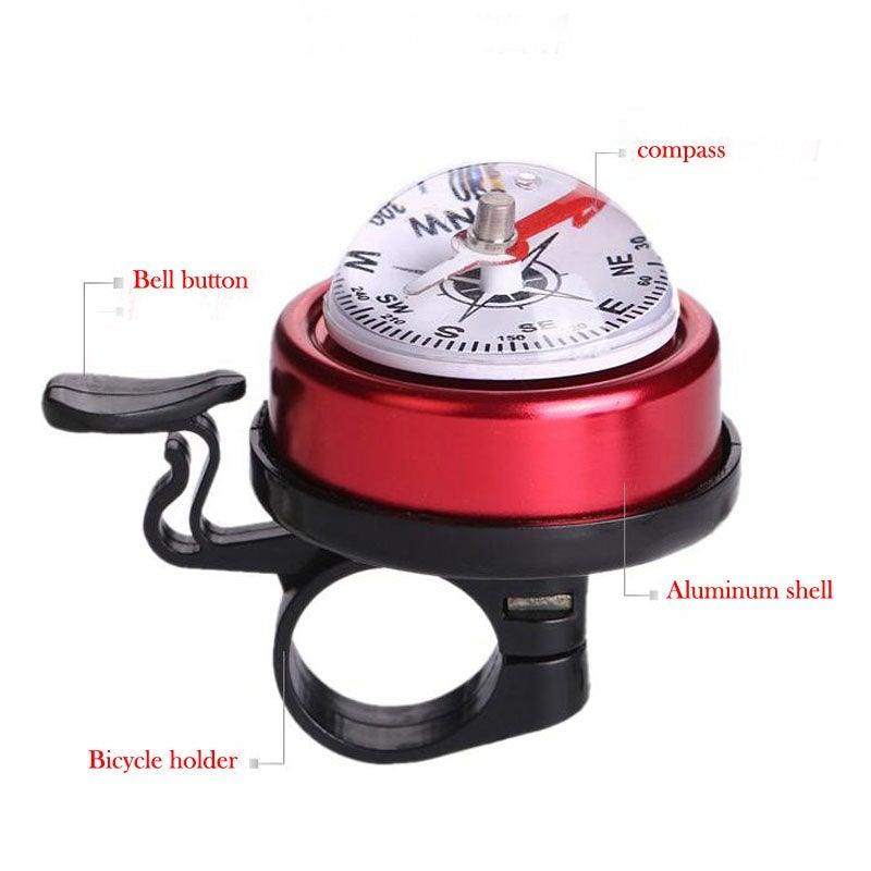 1PC Bicycle Bell Bike Compass Bicycle Bells Mountain Bike Handlebar Compass Ring Aluminum Cycling Bicycle Accessories Bike Horn Bicycle Bell Aluminum Alloy Ring Bell Horn Sound Alarm Mountain Bike Bell Compass Bell Riding Equipment Accessories - UrbanCycling.com
