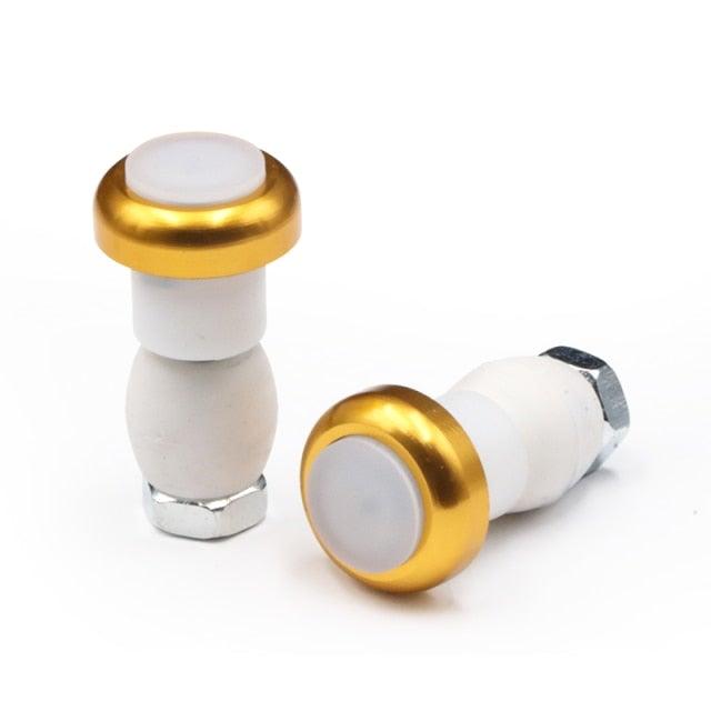 2PCS Lightweight Bike Handlebar Light LED Bicycle Light Turn Signal Cycling Handle Bar End Plug Safty Warning Indicator Lamps Handlebar Grips Safety 2 Modes Handle Bar End Mini Plug LED Lamp - UrbanCycling.com