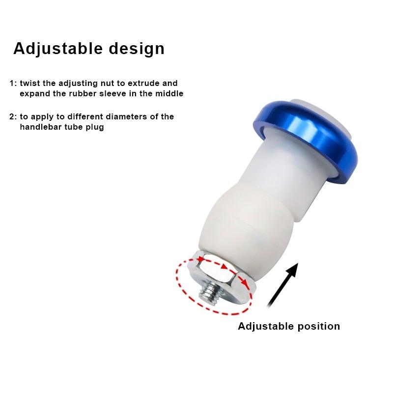 2PCS Lightweight Bike Handlebar Light LED Bicycle Light Turn Signal Cycling Handle Bar End Plug Safty Warning Indicator Lamps Handlebar Grips Safety 2 Modes Handle Bar End Mini Plug LED Lamp - UrbanCycling.com