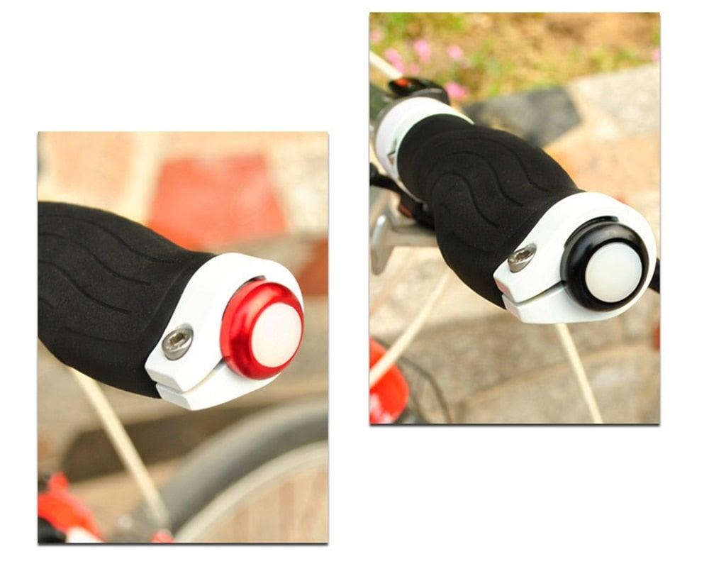 2PCS Lightweight Bike Handlebar Light LED Bicycle Light Turn Signal Cycling Handle Bar End Plug Safty Warning Indicator Lamps Handlebar Grips Safety 2 Modes Handle Bar End Mini Plug LED Lamp - UrbanCycling.com