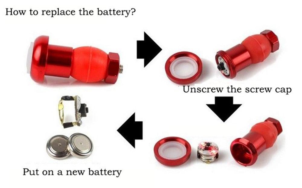 2PCS Lightweight Bike Handlebar Light LED Bicycle Light Turn Signal Cycling Handle Bar End Plug Safty Warning Indicator Lamps Handlebar Grips Safety 2 Modes Handle Bar End Mini Plug LED Lamp - UrbanCycling.com