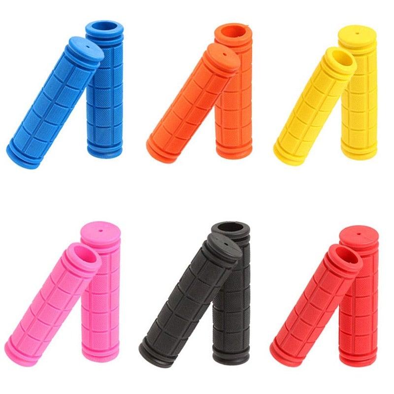 2PCS Rubber Bike Handlebar Grips Cover Mountain Bicycle Handle Anti - Skid Bicycles Bar Grips Non - Slip Rubber Bike Handle Grips For Kids Bike Scooter Mountain Road Urban Bike Tricycle Soft Handlebar - UrbanCycling.com