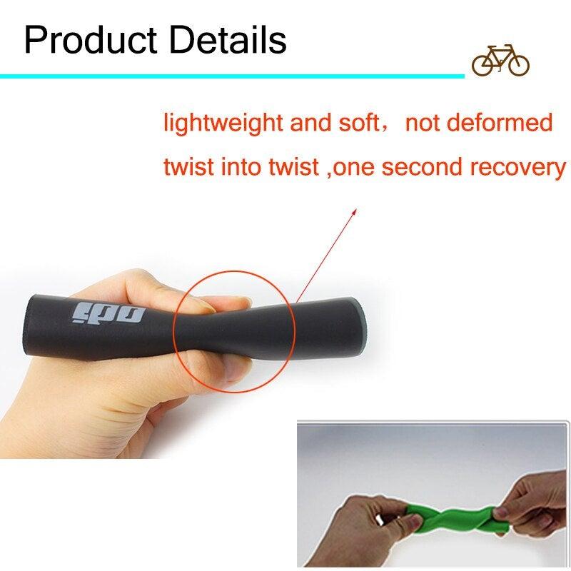 2PCS Silicone Bicycle Handlebar Grips Anti - Slip Shock - Asorbing Mountain Bike Handlebar Grip Silica Gel Super Light Anti - Skid Shock - Proof Handle Bar Locking Grips Cycling Grips - UrbanCycling.com