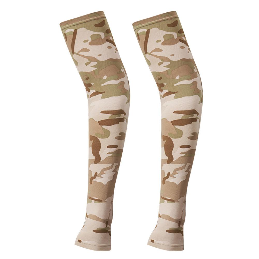 2PCS Tactical Camouflage Sports Arm Sleeve Basketball Cycling Arm Warmer Summer Running Fishing UV Sun Protection Soft Cover For Arm Tattoo Cover Up Cooling Sports Sleeve For Basketball Golf Football - UrbanCycling.com