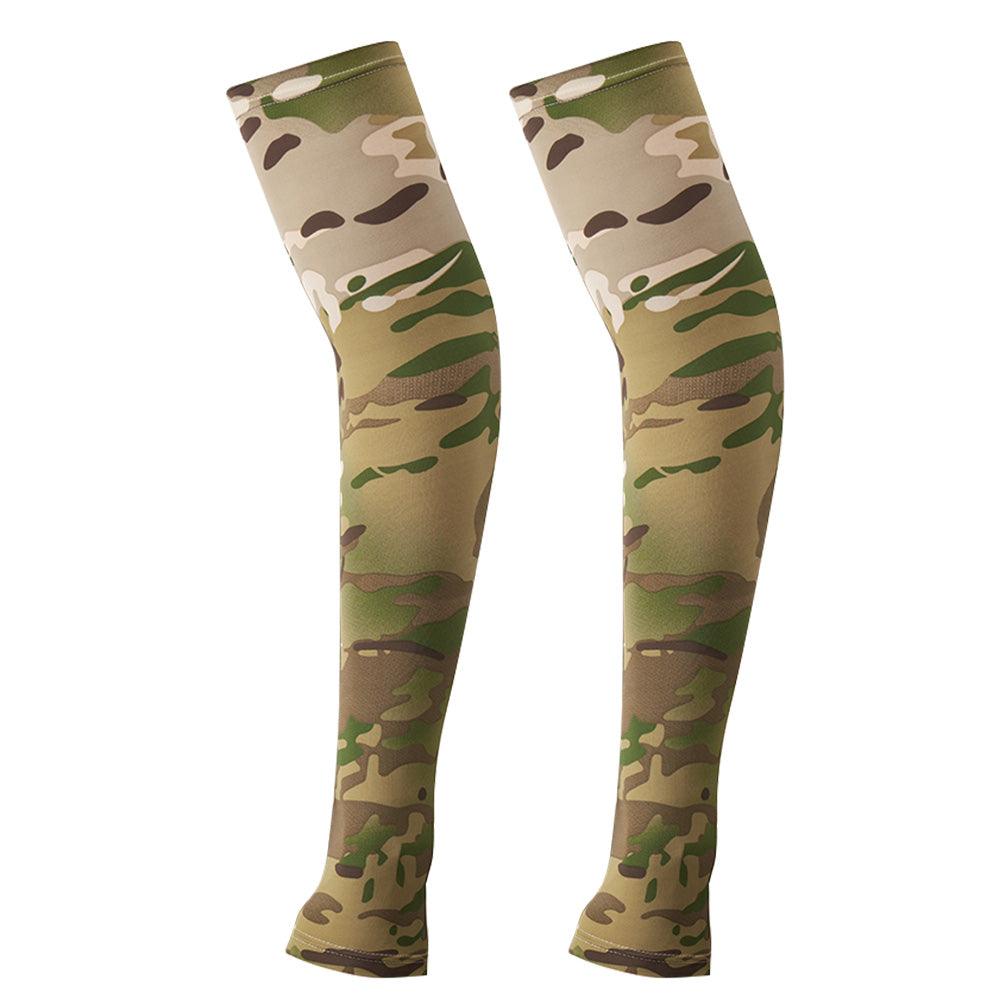 2PCS Tactical Camouflage Sports Arm Sleeve Basketball Cycling Arm Warmer Summer Running Fishing UV Sun Protection Soft Cover For Arm Tattoo Cover Up Cooling Sports Sleeve For Basketball Golf Football - UrbanCycling.com