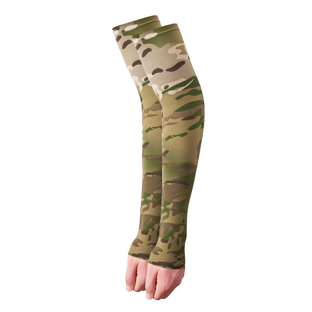 2PCS Tactical Camouflage Sports Arm Sleeve Basketball Cycling Arm Warmer Summer Running Fishing UV Sun Protection Soft Cover For Arm Tattoo Cover Up Cooling Sports Sleeve For Basketball Golf Football - UrbanCycling.com