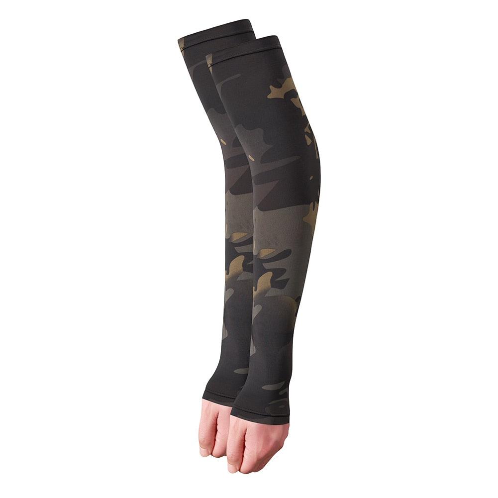 2PCS Tactical Camouflage Sports Arm Sleeve Basketball Cycling Arm Warmer Summer Running Fishing UV Sun Protection Soft Cover For Arm Tattoo Cover Up Cooling Sports Sleeve For Basketball Golf Football - UrbanCycling.com
