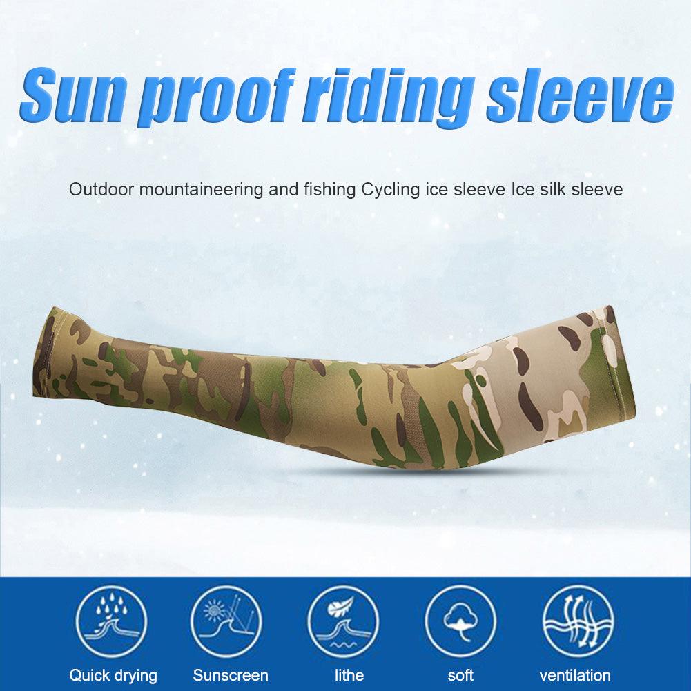 2PCS Tactical Camouflage Sports Arm Sleeve Basketball Cycling Arm Warmer Summer Running Fishing UV Sun Protection Soft Cover For Arm Tattoo Cover Up Cooling Sports Sleeve For Basketball Golf Football - UrbanCycling.com