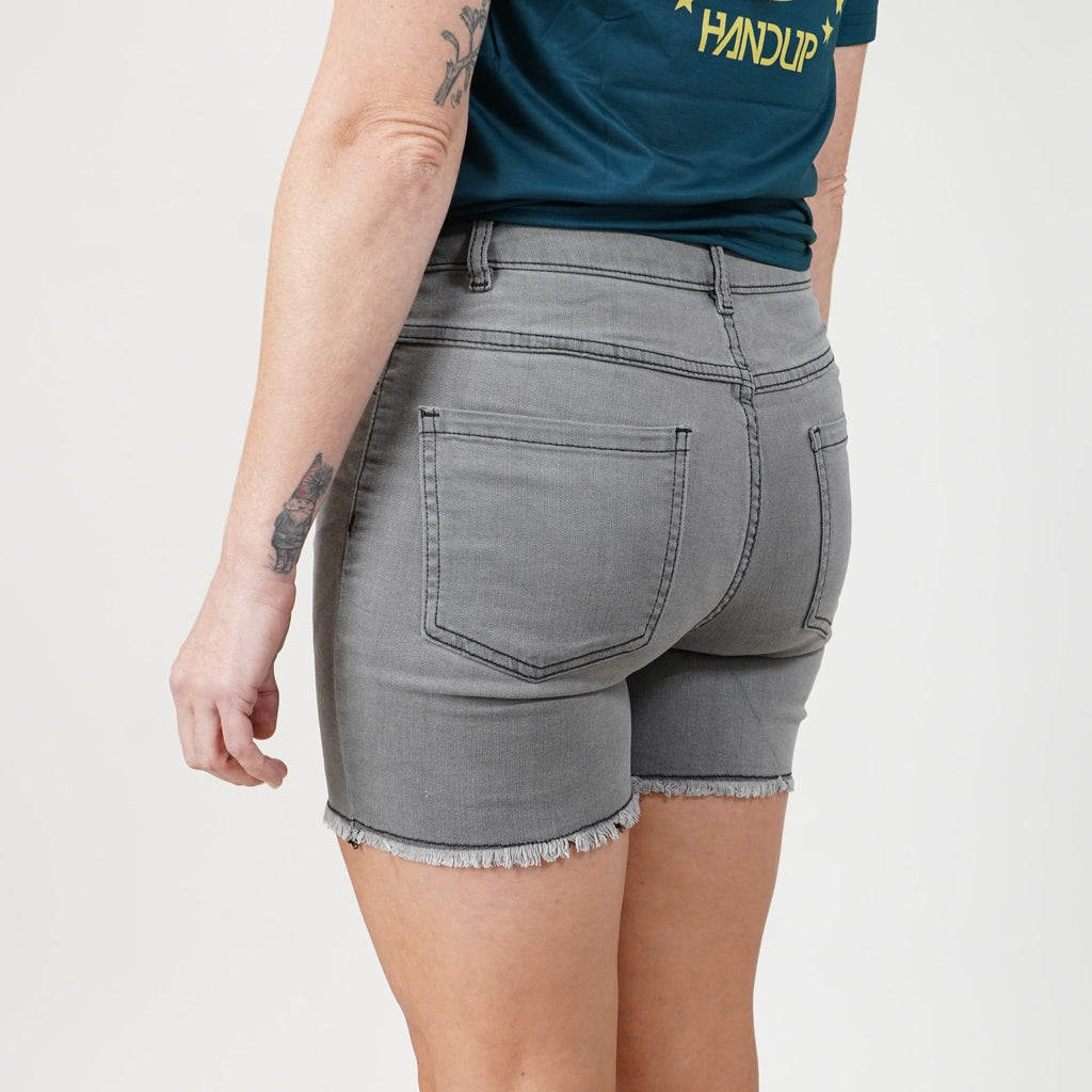 5.5" Stretch Jorts - Faded Grey - UrbanCycling.com