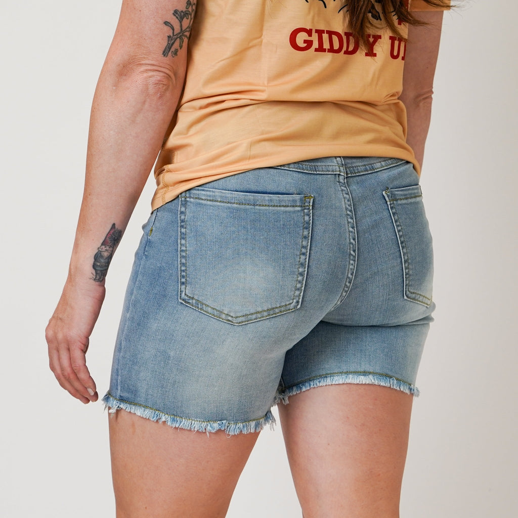 5.5" Stretch Jorts - Light Blue - UrbanCycling.com