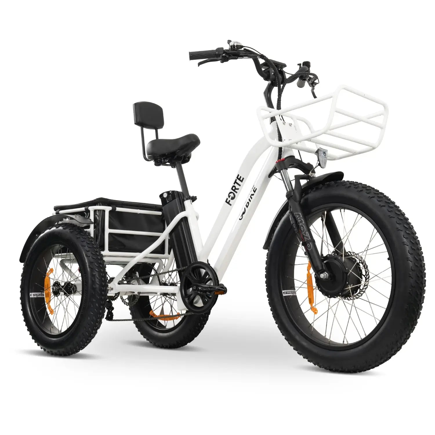 FORTE Electric Tricycle Black / Up to 52 miles* (13AH li-ion)