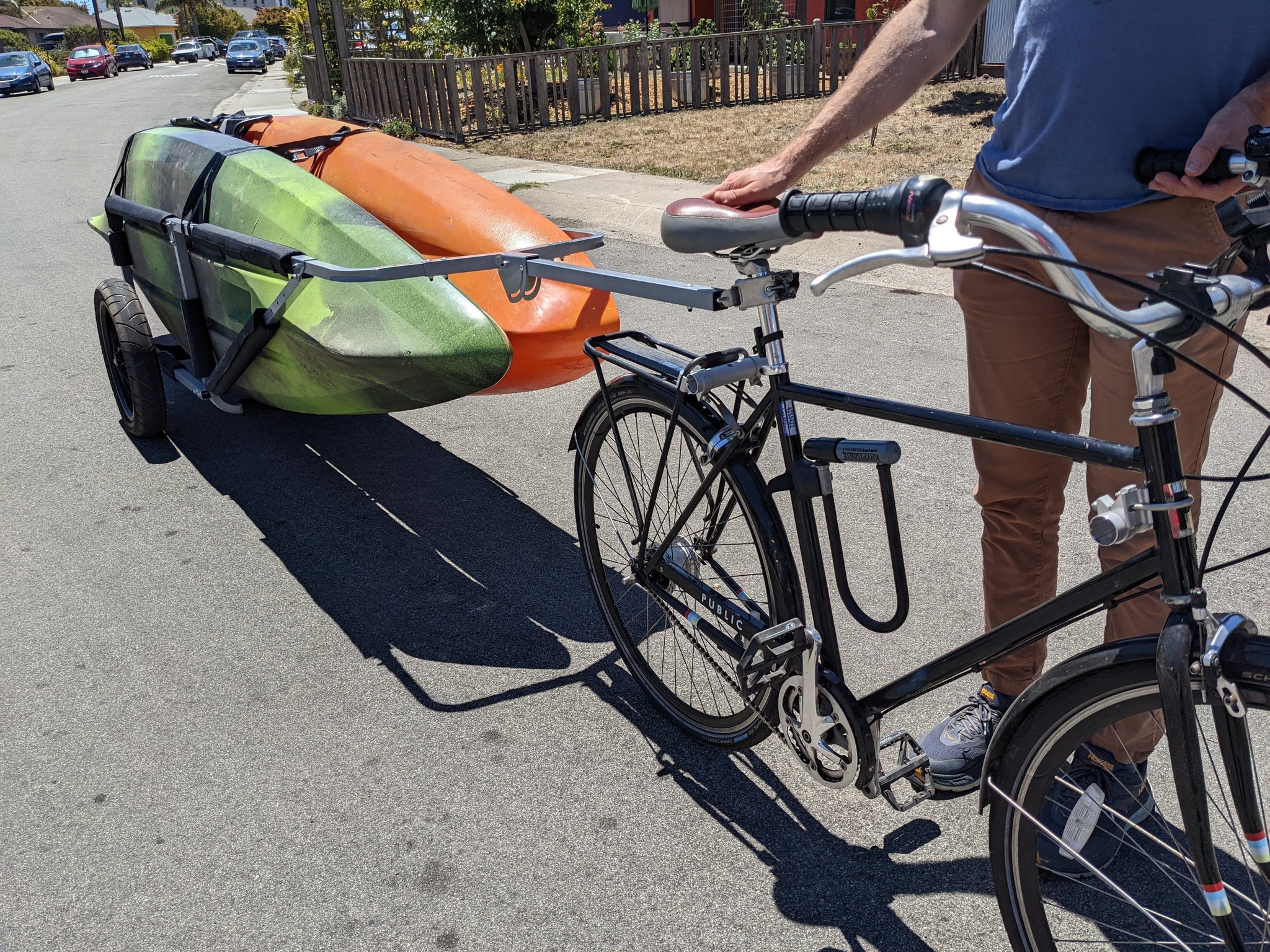 bike trailer pedal MBB SUP and Kayak Trailer V1