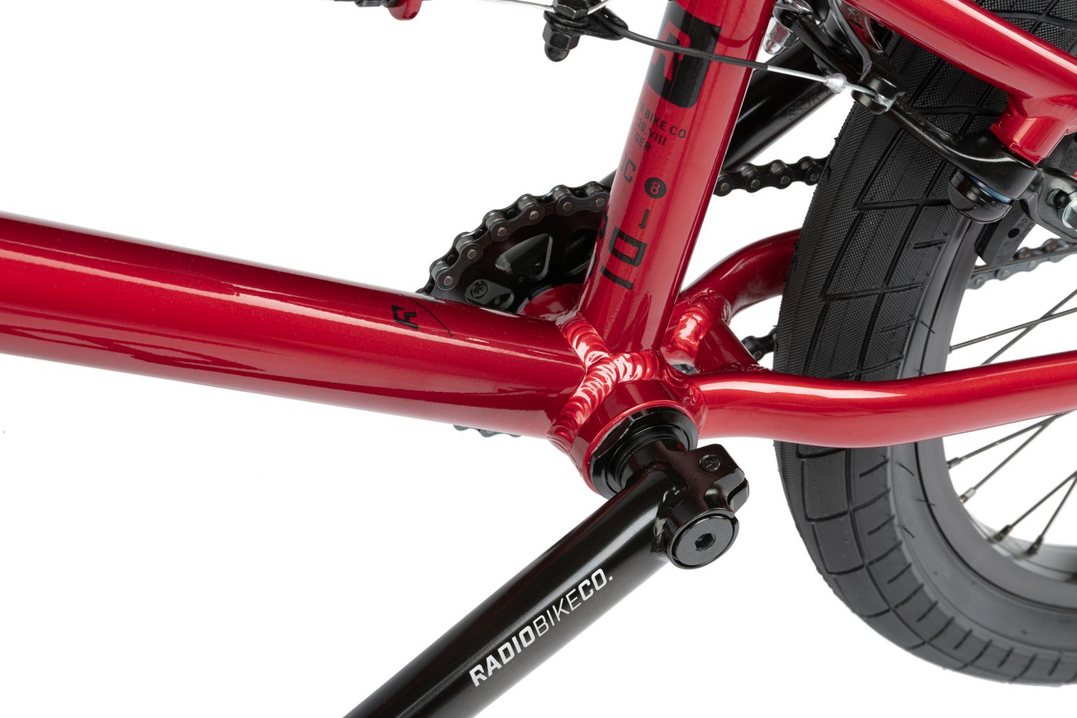 red bmx bicycle Radio 2021 Dice 20″ Complete BMX Bike