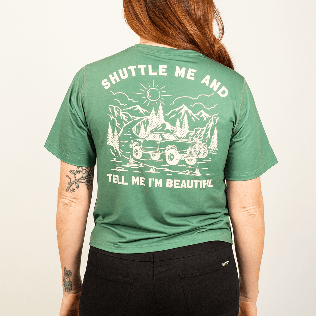 ActiviTEE - Cropped Shuttle Me Sage Green - UrbanCycling.com