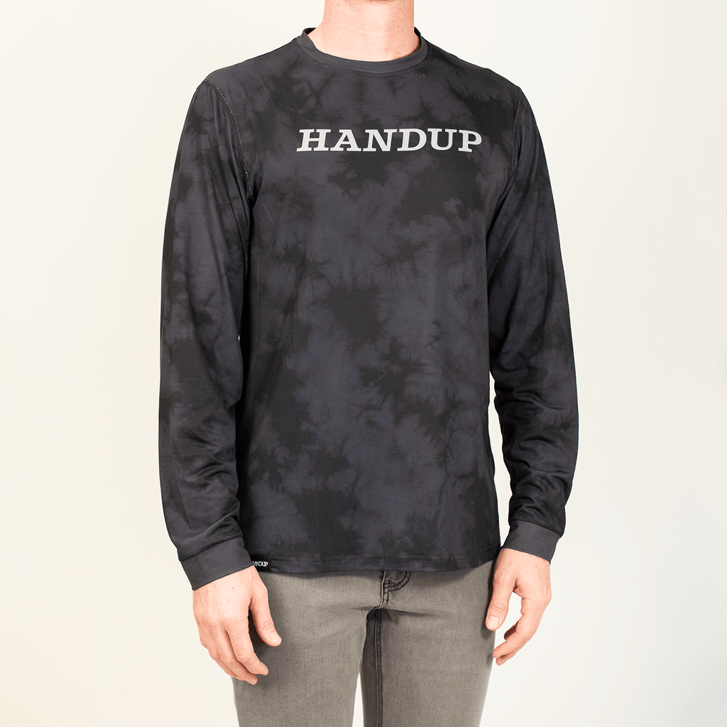 ActiviTEE Long Sleeve - Grey Acid Wash - UrbanCycling.com