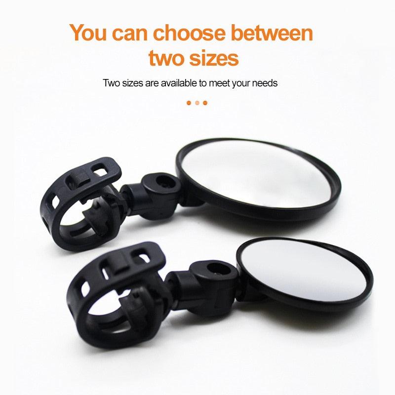 Adjustable Bicycle Convex Rearview Mirror Road Handlebar Back Eye Cycling Rear View Mirrors Adjustable Rotatable Handlebars Mounted Plastic Convex Mirror For Outdoor Mountain Road Bikes - UrbanCycling.com
