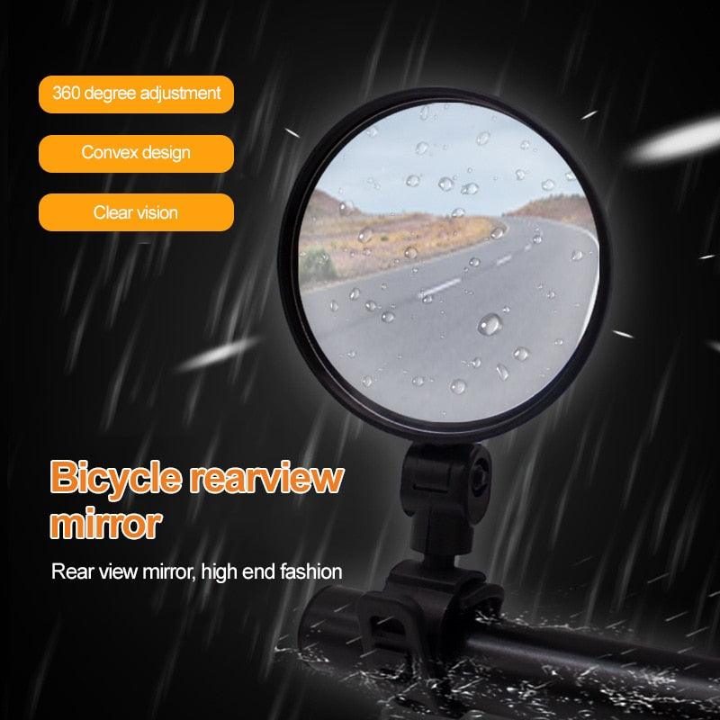 Adjustable Bicycle Convex Rearview Mirror Road Handlebar Back Eye Cycling Rear View Mirrors Adjustable Rotatable Handlebars Mounted Plastic Convex Mirror For Outdoor Mountain Road Bikes - UrbanCycling.com