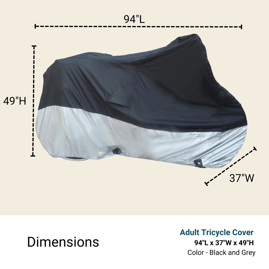 Adult Tricycle cover for Schwinn, Westport in Black - UrbanCycling.com