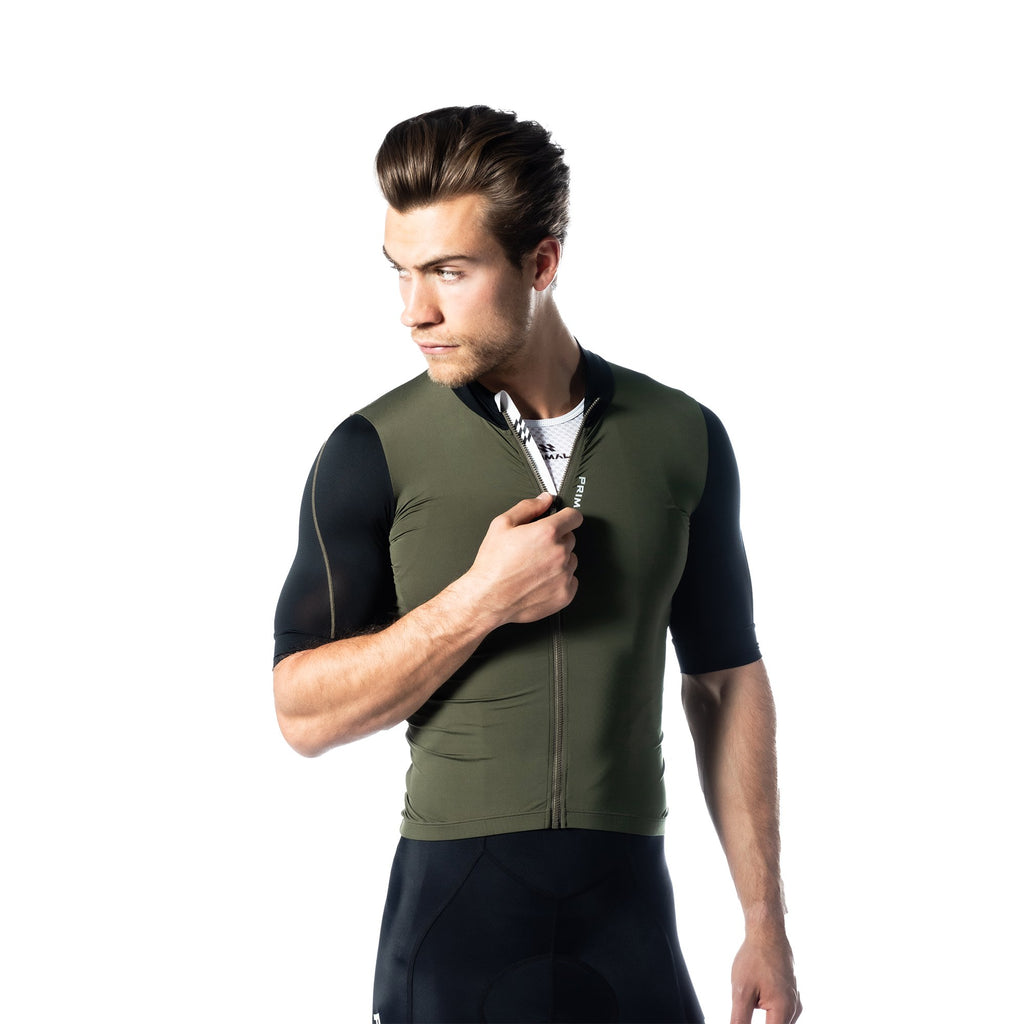 Alitios Men's Army Green/Black Vertos Jersey - UrbanCycling.com