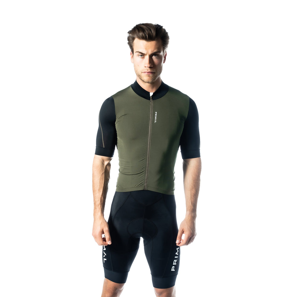 Alitios Men's Army Green/Black Vertos Jersey - UrbanCycling.com