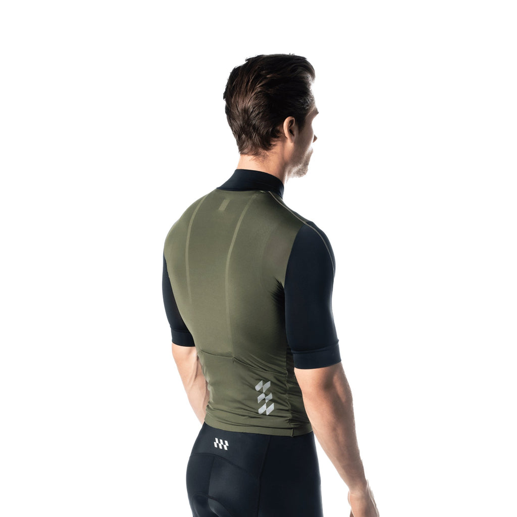 Alitios Men's Army Green/Black Vertos Jersey - UrbanCycling.com