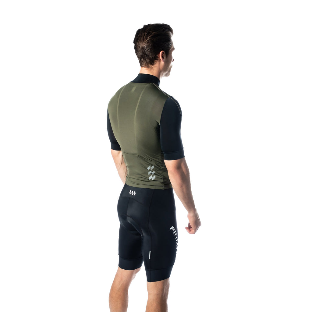 Alitios Men's Army Green/Black Vertos Jersey - UrbanCycling.com