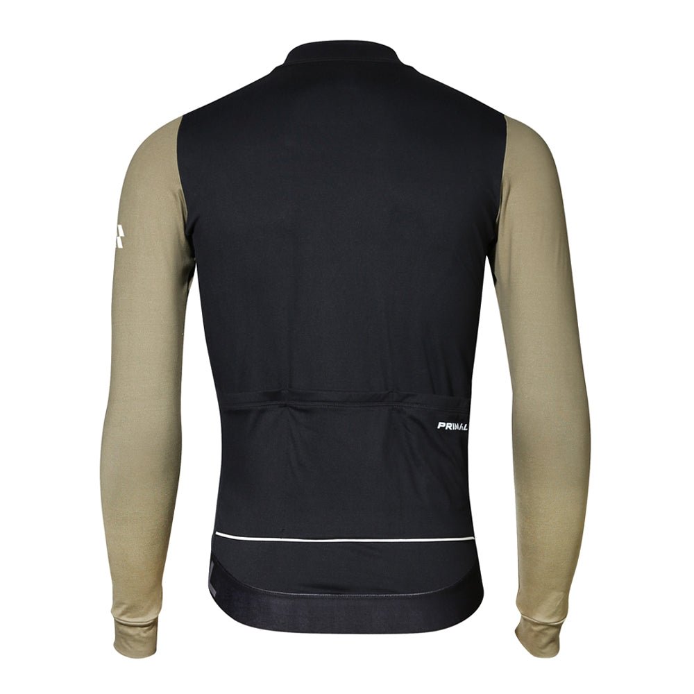 Alitios Men's Black/Green Long Sleeve Vertos Jersey - UrbanCycling.com