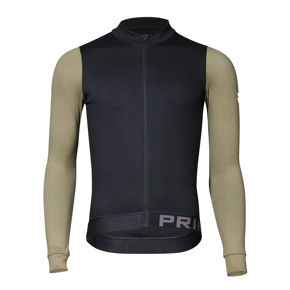 Alitios Men's Black/Green Long Sleeve Vertos Jersey - UrbanCycling.com