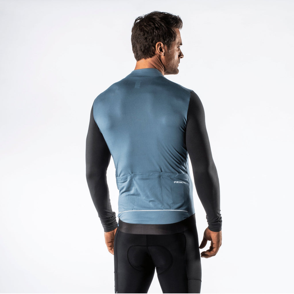 Alitios Men's Blue/Grey Long Sleeve Vertos Jersey - UrbanCycling.com