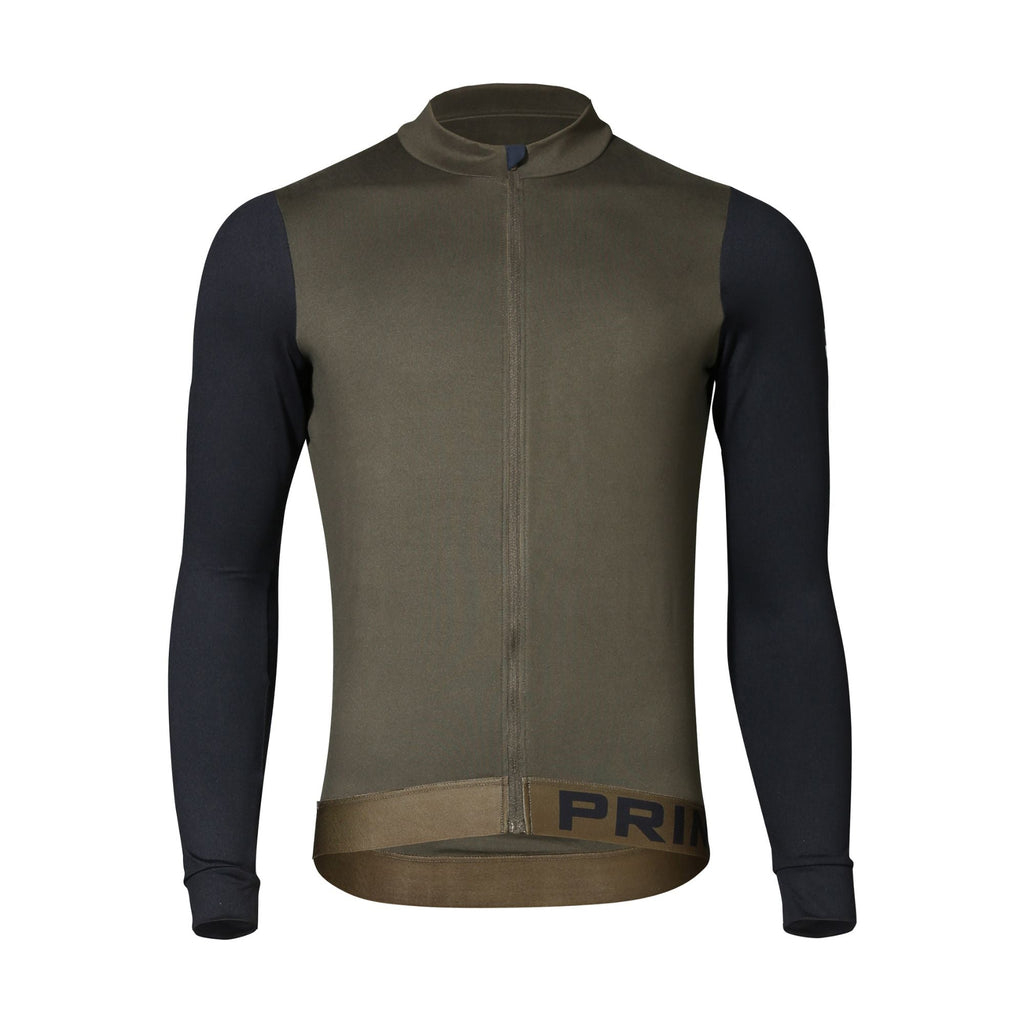 Alitios Men's Khaki/Black Long Sleeve Vertos Jersey - UrbanCycling.com