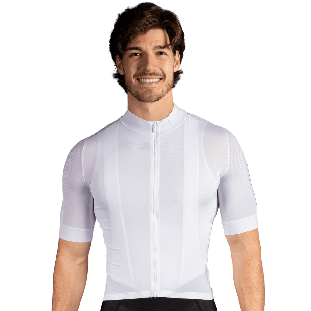 Alitios Men's White Vertos Jersey - UrbanCycling.com