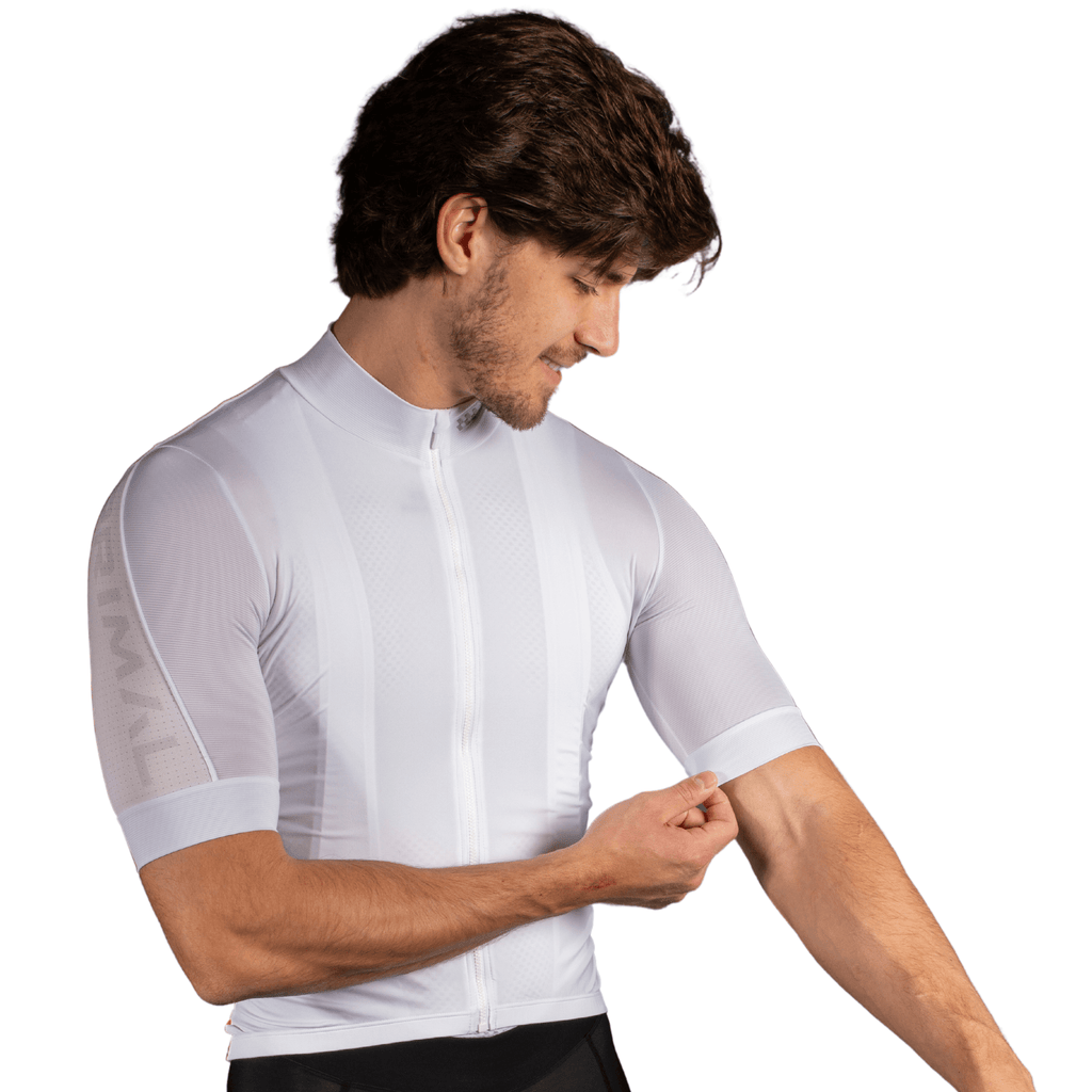 Alitios Men's White Vertos Jersey - UrbanCycling.com