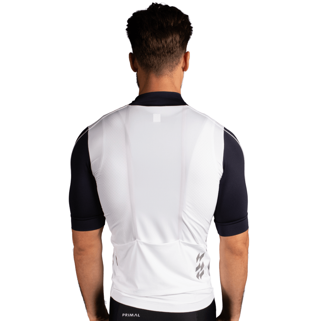 Alitios Men's White/Navy Vertos Jersey - UrbanCycling.com