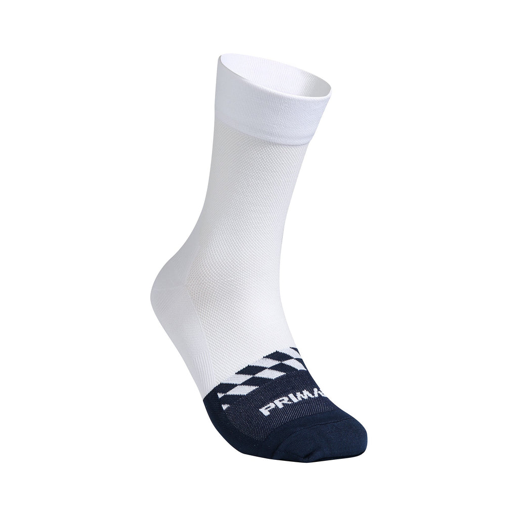 Alitios White + Navy Tread Socks - UrbanCycling.com